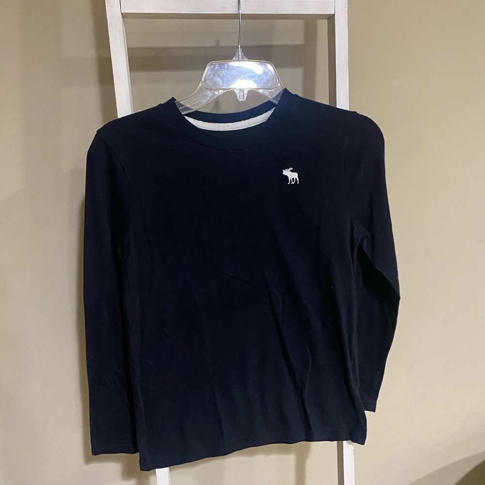 Abercrombie Kids Black Long Sleeve Tee- Youth 11/12-#61